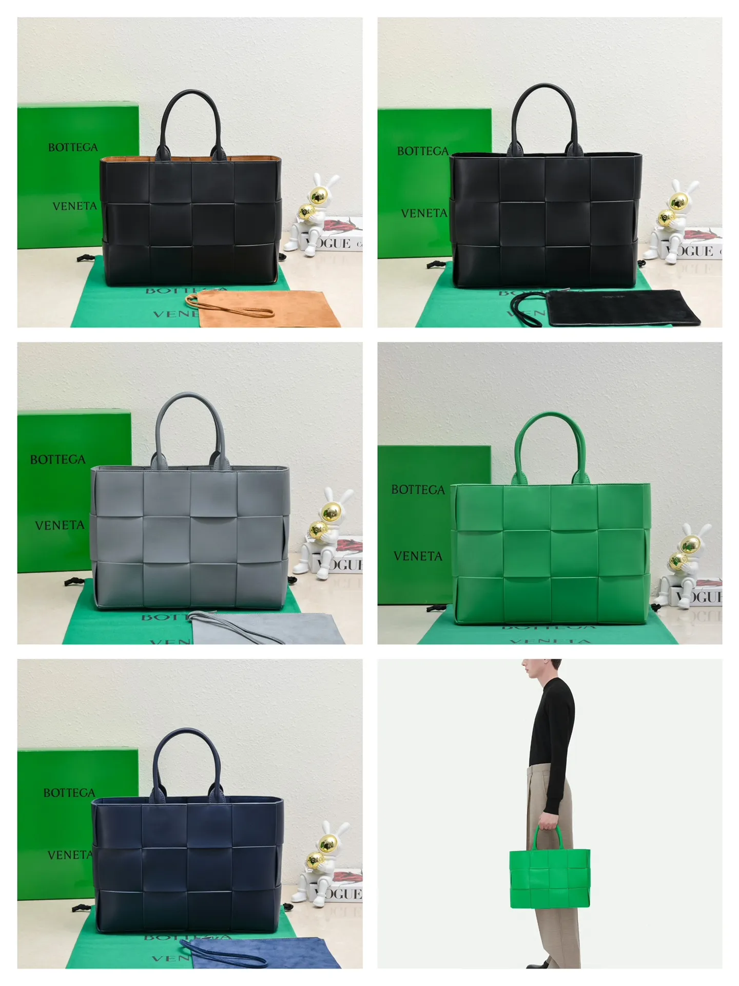Batch 2000 9898#38cm tote bag color chart
